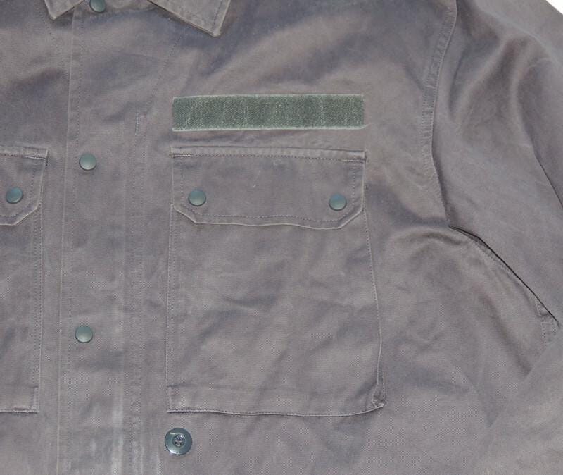 Bundeswehr Arbeitsjacke aus den 90er Jahren, German Army, stahlblau, Größe 16, Größe XL
