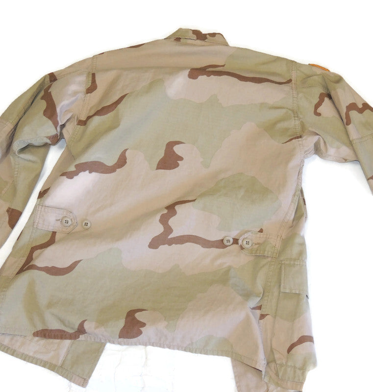 Bluza DCU US Army 3 color Desert Xsmall-Regular Z flagą 100% Cotton