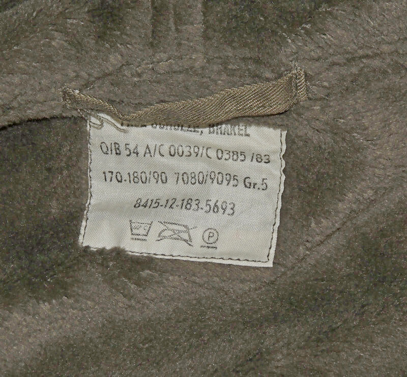 Parka Bundeswehry z Miśkiem Khaki Oryginalna Gr 5