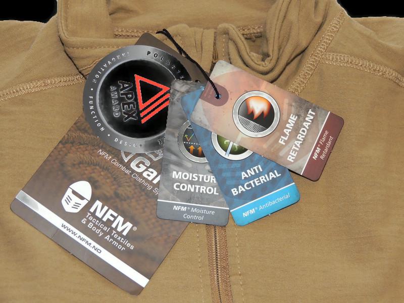 NFM Garm Coyote Tan Micro Fleece Polartec HSO 1/2 Reißverschluss Langarm Thermokleidung