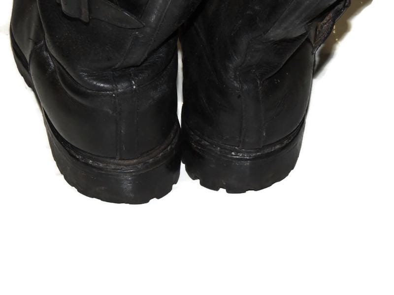 Original Polish Army motorcycle boots from the 1980s