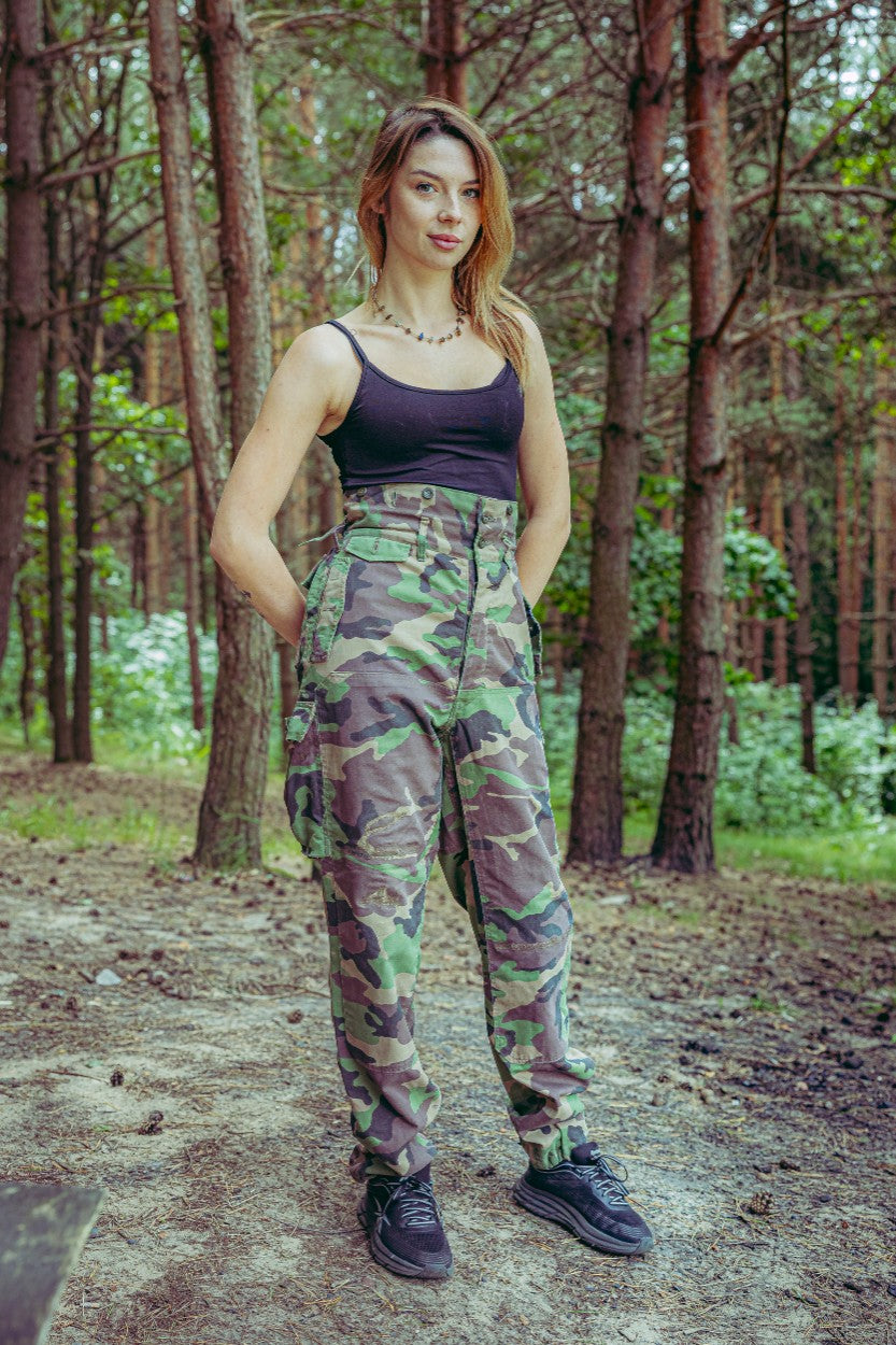 Spodnie Wojskowe Słowacja woodland vz 97 Oryginalne 50-3 #27T