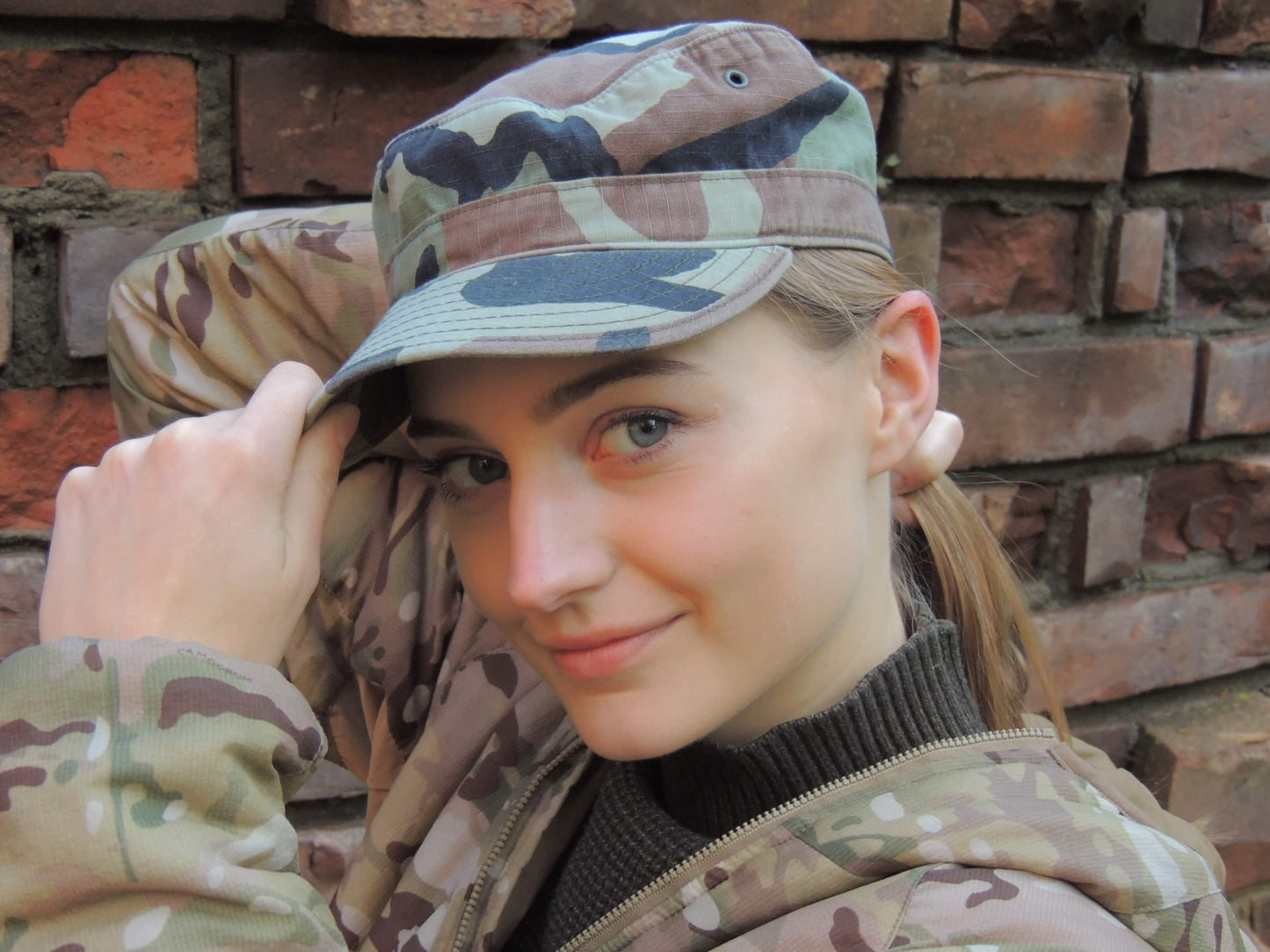 Czapka BDU Woodland 7 i 1/2 Oryginalna Combat Cap USA