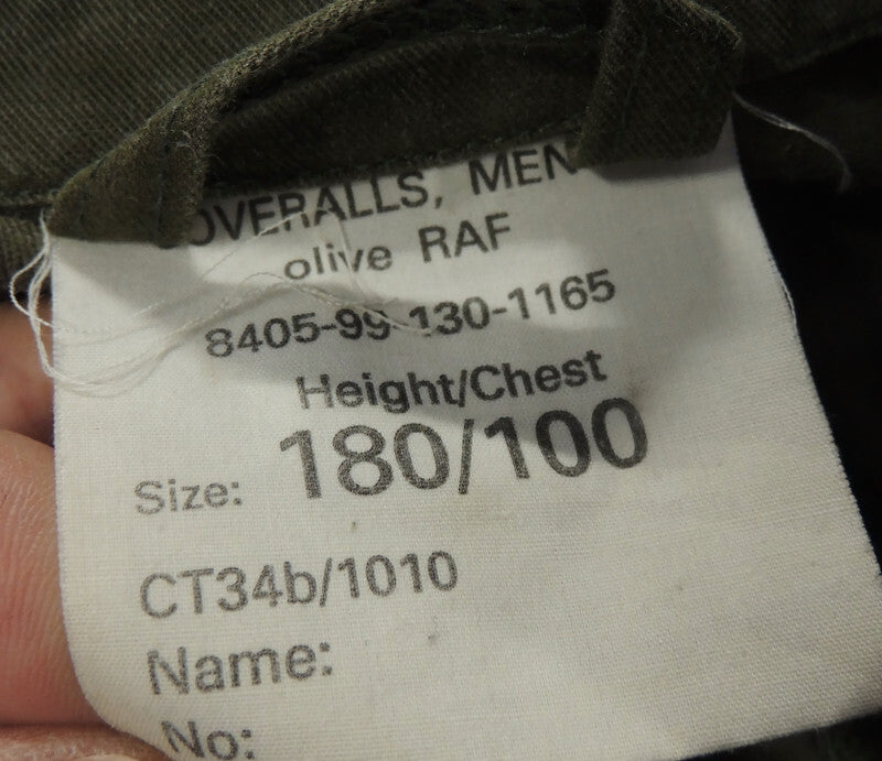 Oryginalny brytyjski kombinezon wojskowy męski khaki rozmiar 180/104 RAF