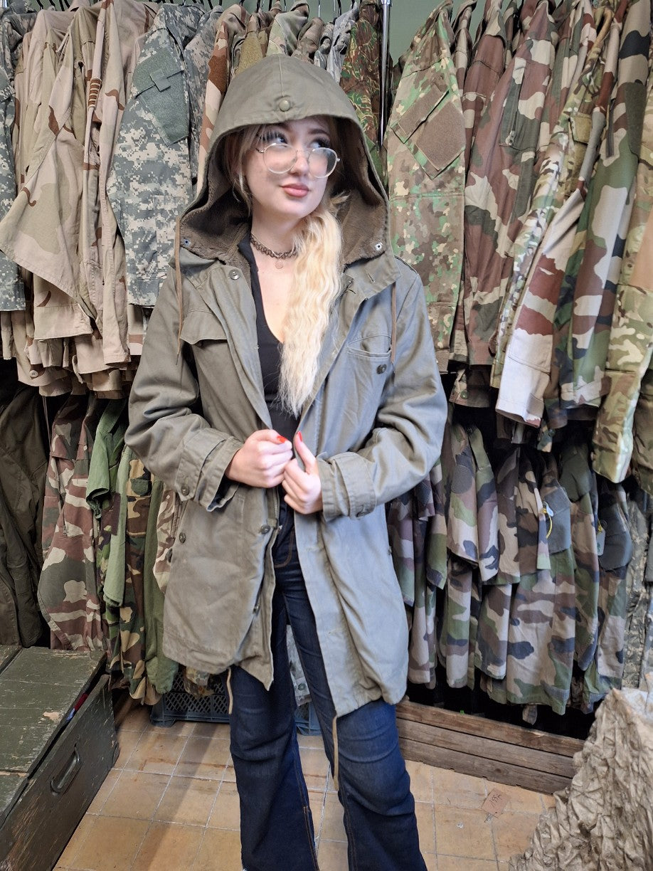 Parka Bundeswehry z Miśkiem Khaki Oryginalna Gr 5