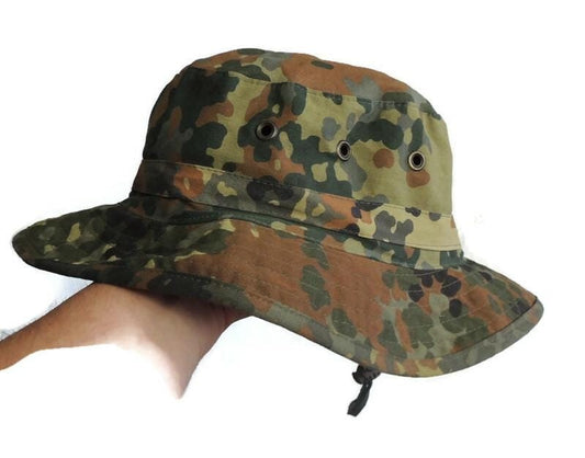 Flecktarn-Booniehut Größe 62 cm
