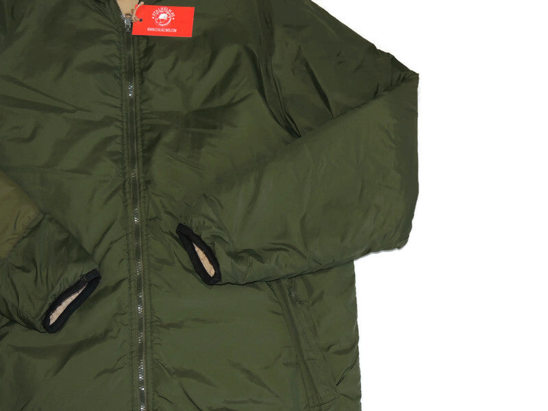Kurtka Puchowa Brytyjska Softie Pertex Olive Sand Medium #3A
