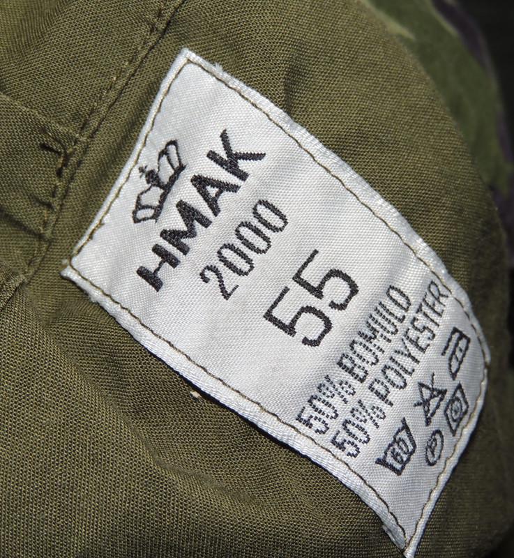 Duńska Armia M84 zielony flecktarn Czapka Polowa r.55