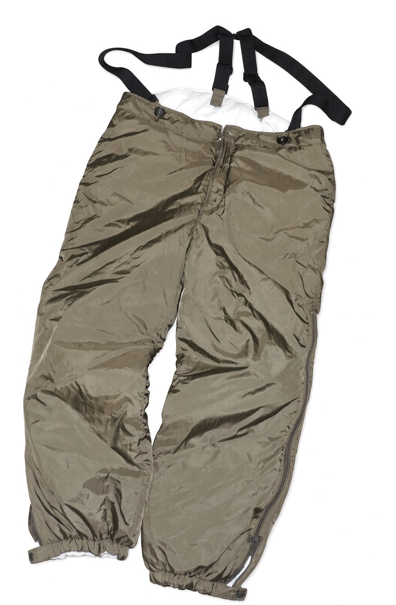 Dwustronne spodnie puchowe wojskowe Słowenia – Medium Short  Khaki/Snow