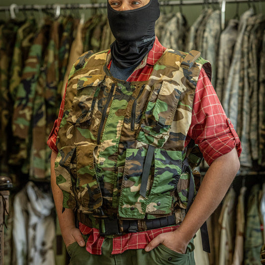 Slovak Woodland M97 Vest with Fixed Pockets
